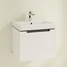Villeroy and Boch Subway 2.0 Glossy White 550mm Wall Hung 1-Drawer Vanity Unit Profile Large Image