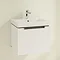 Villeroy and Boch Subway 2.0 Glossy White 550mm Wall Hung 1-Drawer Vanity Unit  Profile Large Image