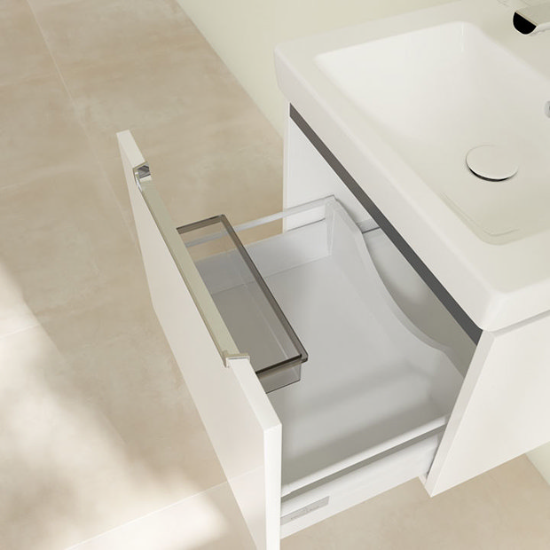 Villeroy and Boch Subway 2.0 Glossy White 550mm Wall Hung 1-Drawer ...