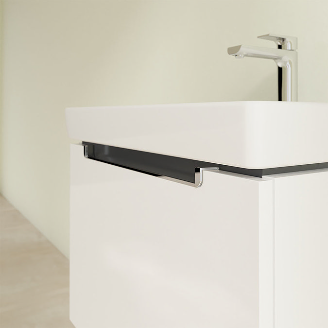 Villeroy and Boch Subway 2.0 Glossy White 600mm Wall Hung 1-Drawer Vanity Unit  Feature Large Image