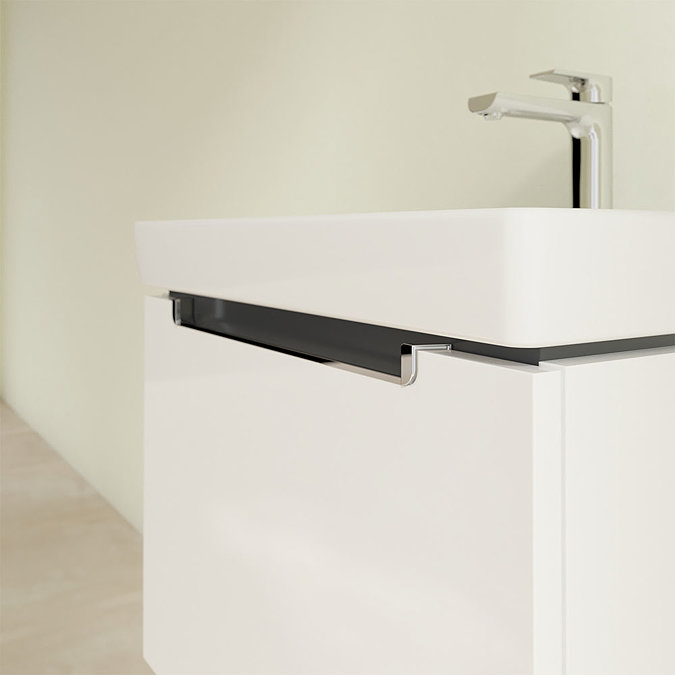 Villeroy and Boch Subway 2.0 Glossy White 600mm Wall Hung 1-Drawer Vanity Unit Feature Large Image