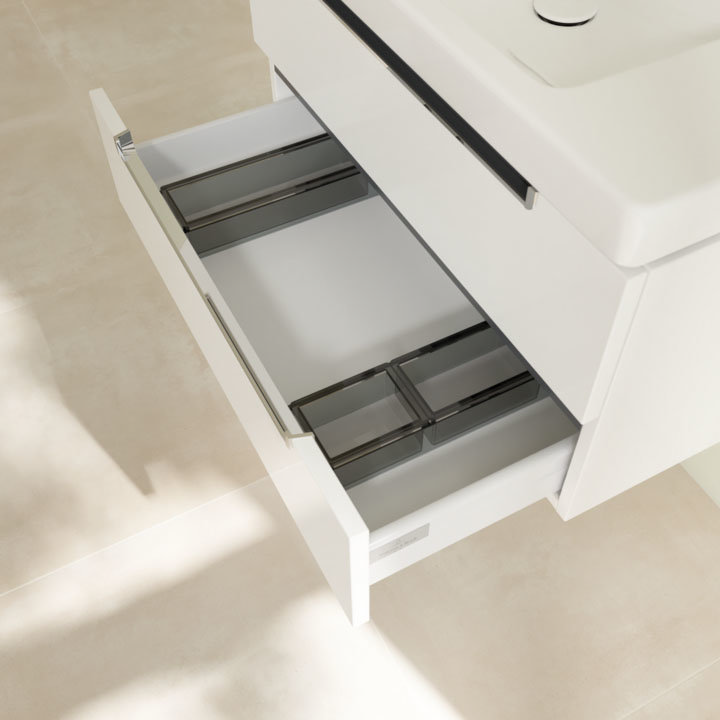 Villeroy and Boch Subway 2.0 Glossy White 800mm Wall Hung 2-Drawer ...