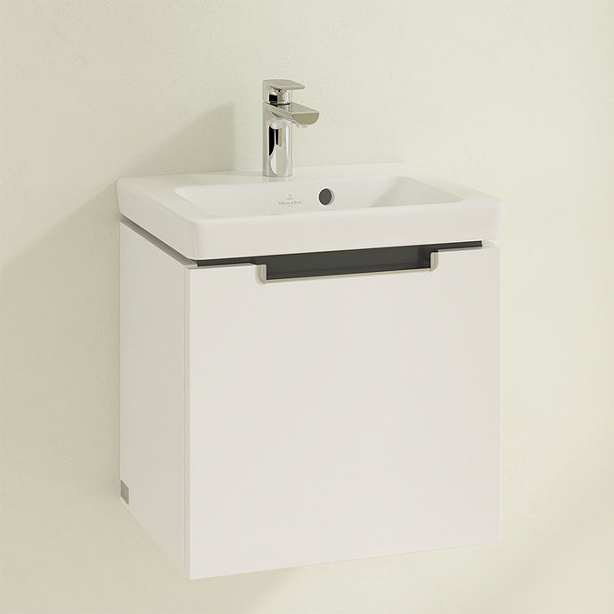 Villeroy and Boch Subway 2.0 Glossy White Wall Hung 1-Drawer Vanity Unit  Profile Large Image