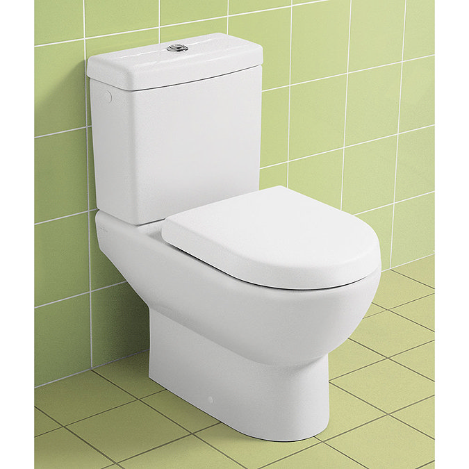 Villeroy and Boch Subway 2.0 Open Back Close Coupled Toilet + Soft Close Seat  Profile Large Image