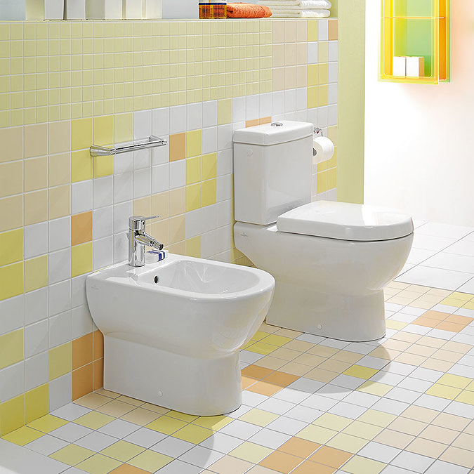 Villeroy and Boch Subway 2.0 Open Back Close Coupled Toilet + Soft Close Seat  Standard Large Image