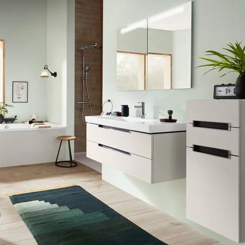Villeroy and Boch Subway 2.0 Soft Grey 1000mm Wall Hung 2-Drawer Vanity Unit  additional Large Image