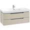 Villeroy and Boch Subway 2.0 Soft Grey 1000mm Wall Hung 2-Drawer Vanity Unit Large Image