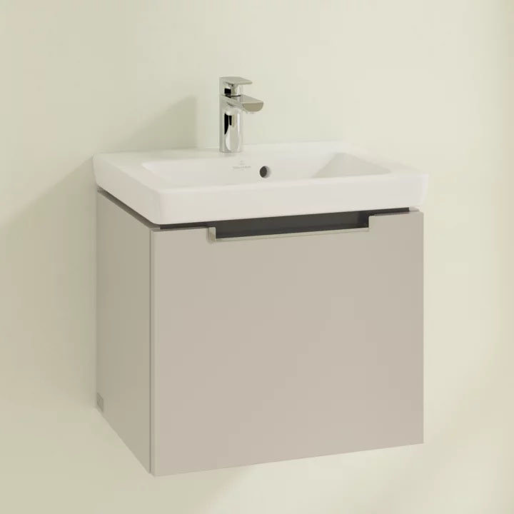 Villeroy and Boch Subway 2.0 Soft Grey 500mm Wall Hung 1-Drawer Vanity Unit  Profile Large Image