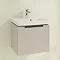 Villeroy and Boch Subway 2.0 Soft Grey 500mm Wall Hung 1-Drawer Vanity Unit Profile Large Image