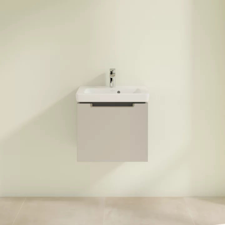 Villeroy and Boch Subway 2.0 Soft Grey 500mm Wall Hung 1-Drawer Vanity Unit  Feature Large Image