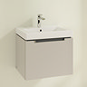Villeroy and Boch Subway 2.0 Soft Grey 550mm Wall Hung 1-Drawer Vanity Unit  Profile Large Image