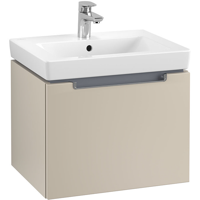 Villeroy and Boch Subway 2.0 Soft Grey 550mm Wall Hung 1-Drawer Vanity Unit Large Image