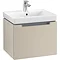 Villeroy and Boch Subway 2.0 Soft Grey 550mm Wall Hung 1-Drawer Vanity Unit Large Image