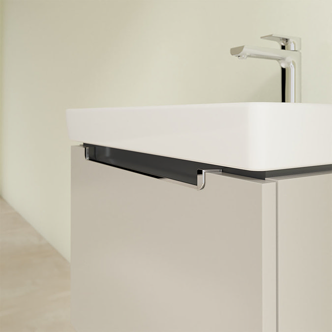 Villeroy and Boch Subway 2.0 Soft Grey 600mm Wall Hung 1-Drawer Vanity Unit  Feature Large Image