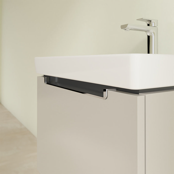Villeroy and Boch Subway 2.0 Soft Grey 600mm Wall Hung 1-Drawer Vanity Unit Feature Large Image