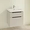 Villeroy and Boch Subway 2.0 Soft Grey 600mm Wall Hung 2-Drawer Vanity Unit  Profile Large Image
