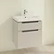 Villeroy and Boch Subway 2.0 Soft Grey 600mm Wall Hung 2-Drawer Vanity Unit Profile Large Image