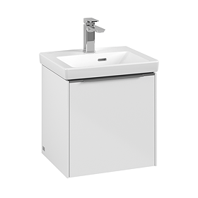 Villeroy and Boch Subway 3.0 Brilliant White 450mm Wall Hung 1-Door Vanity Unit