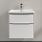 Villeroy and Boch Subway 3.0 Brilliant White 600mm Wall Hung 2-Drawer Vanity Unit with LED Lighting