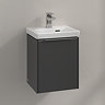 Villeroy and Boch Subway 3.0 Graphite 370mm Wall Hung 1-Door Vanity Unit