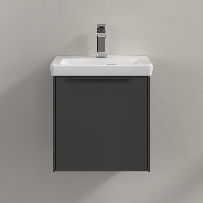 Villeroy and Boch Subway 3.0 Graphite 450mm Wall Hung 1-Door Vanity Unit