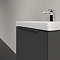 Villeroy and Boch Subway 3.0 Graphite 500mm Wall Hung 1-Drawer Vanity Unit with LED Lighting