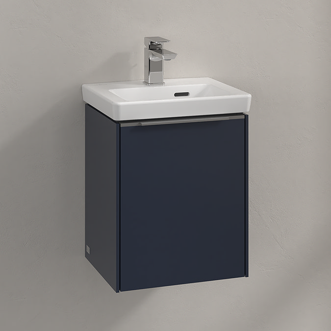 Villeroy and Boch Subway 3.0 Marine Blue 370mm Wall Hung 1-Door Vanity Unit