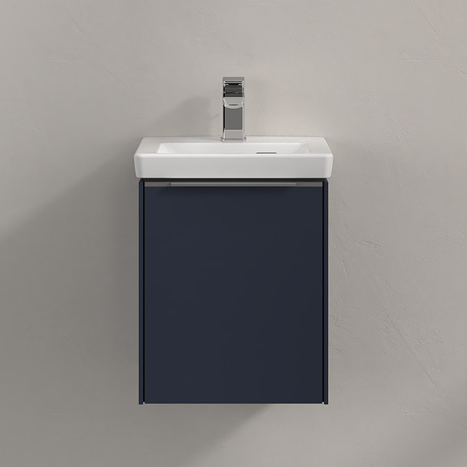 Villeroy and Boch Subway 3.0 Marine Blue 370mm Wall Hung 1-Door Vanity Unit