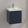 Villeroy and Boch Subway 3.0 Marine Blue 450mm Wall Hung 1-Door Vanity Unit