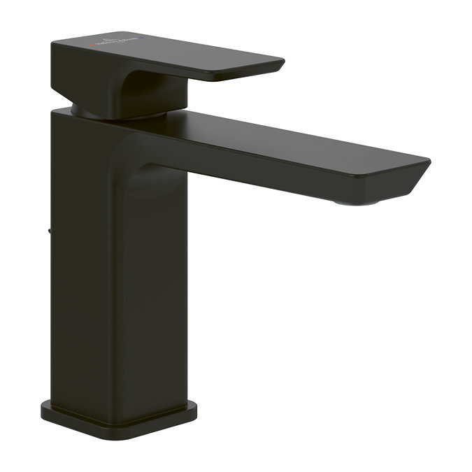 Villeroy and Boch Subway 3.0 Single Lever Basin Mixer with Pop-up Waste - Matt Black