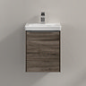 Villeroy and Boch Subway 3.0 Stone Oak 370mm Wall Hung 1-Door Vanity Unit