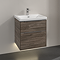 Villeroy and Boch Subway 3.0 Stone Oak 600mm Wall Hung 2-Drawer Vanity Unit with LED Lighting