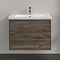 Villeroy and Boch Subway 3.0 Stone Oak 800mm Wall Hung 2-Drawer Vanity Unit with LED Lighting