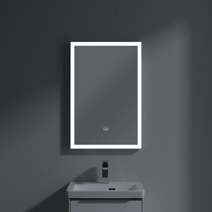 Villeroy and Boch Subway 3.0 White Matt 500 x 750mm LED Illuminated Mirror