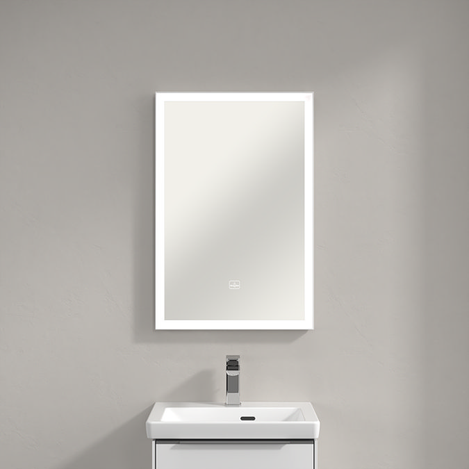 Villeroy and Boch Subway 3.0 White Matt 500 x 750mm LED Illuminated Mirror