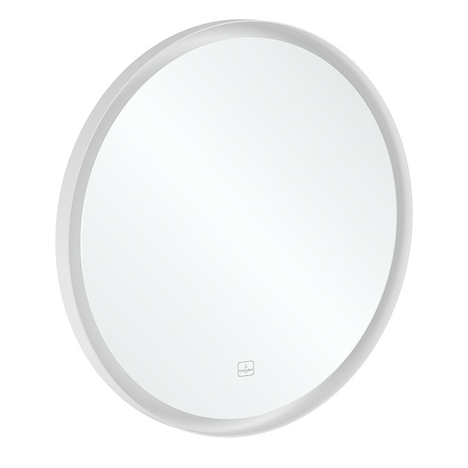 Villeroy and Boch Subway 3.0 White Matt 710mm Round LED Illuminated Mirror