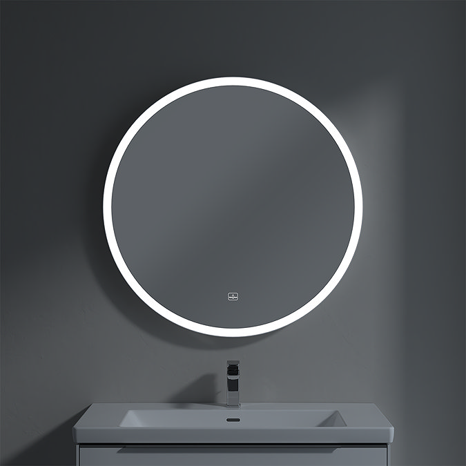 Villeroy and Boch Subway 3.0 White Matt 910mm Round LED Illuminated Mirror