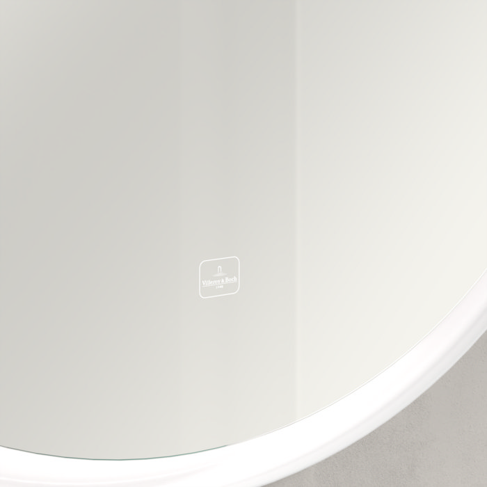 Villeroy and Boch Subway 3.0 White Matt 910mm Round LED Illuminated Mirror