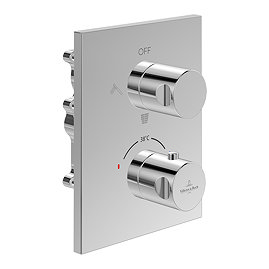 Villeroy and Boch Universal 3 Outlet Concealed Thermostat Shower Valve - Chrome