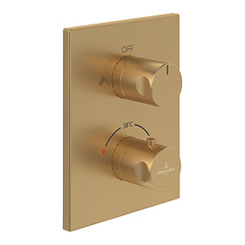 Villeroy and Boch Universal Concealed Thermostat Valve Dual Oulet - Brushed Gold