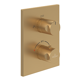 Villeroy and Boch Universal Concealed Thermostat Valve Dual Oulet - Brushed Gold