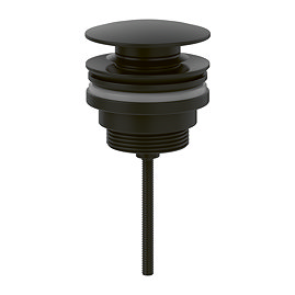 Villeroy and Boch Universal Push Button Basin Waste - Matt Black