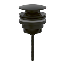 Villeroy and Boch Universal Push Button Basin Waste - Matt Black