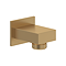 Villeroy and Boch Universal Square Shower Wall Outlet - Brushed Gold