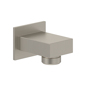 Villeroy and Boch Universal Square Shower Wall Outlet - Brushed Nickel Matt