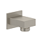 Villeroy and Boch Universal Square Shower Wall Outlet - Brushed Nickel Matt