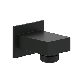 Villeroy and Boch Universal Square Shower Wall Outlet - Matt Black