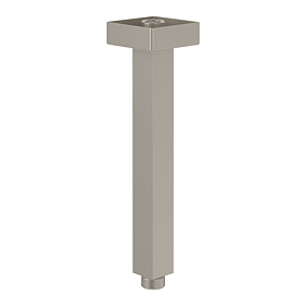 Villeroy and Boch Universal Square Vertical Shower Arm - Brushed Nickel Matt