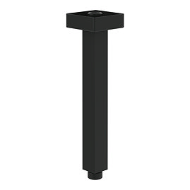 Villeroy and Boch Universal Square Vertical Shower Arm - Matt Black