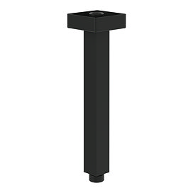Villeroy and Boch Universal Square Vertical Shower Arm - Matt Black
